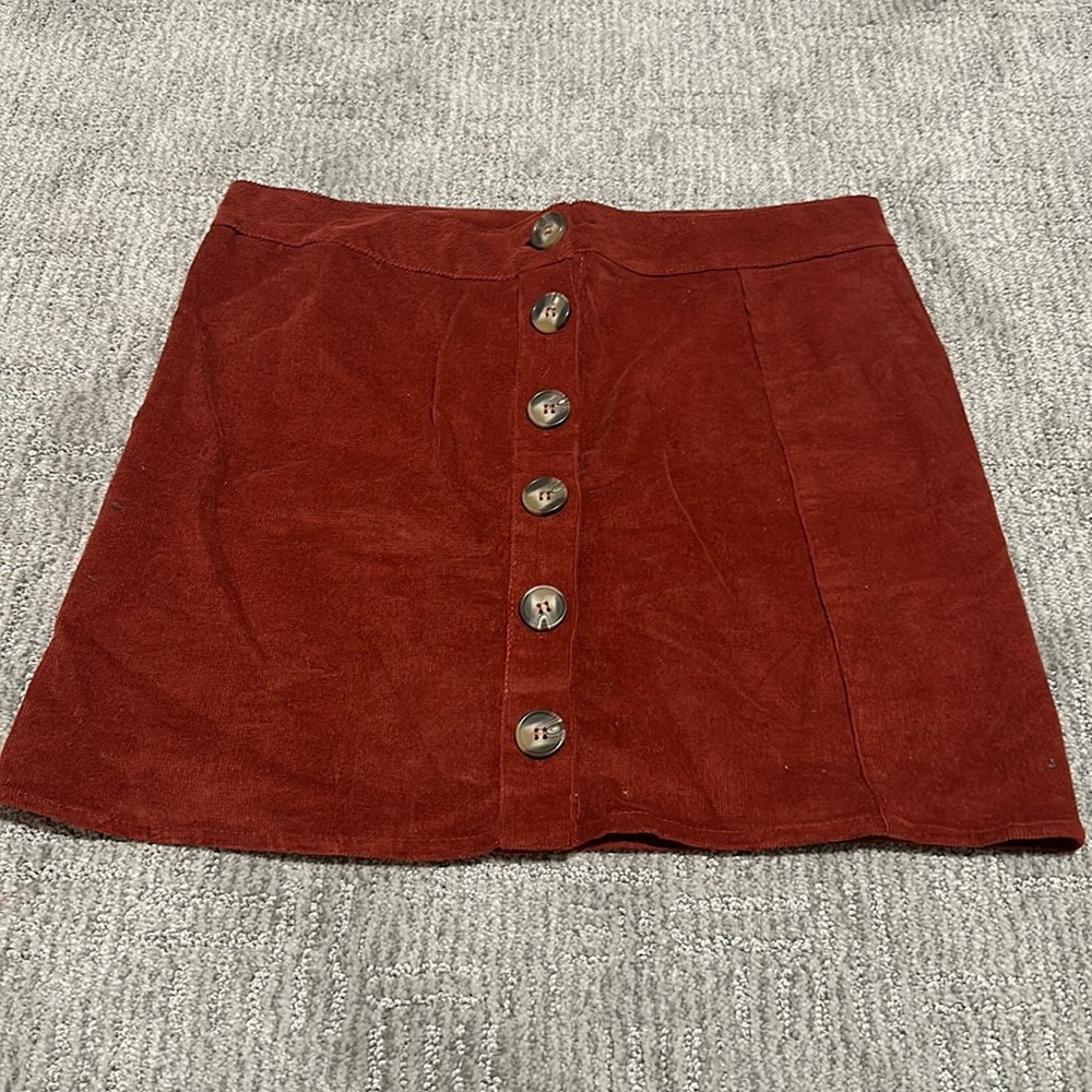 Dusty orange skirt! Perfect for fall time!